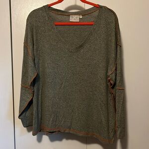 Sweater like V-neck top ‼️REDUCED PRICE‼️